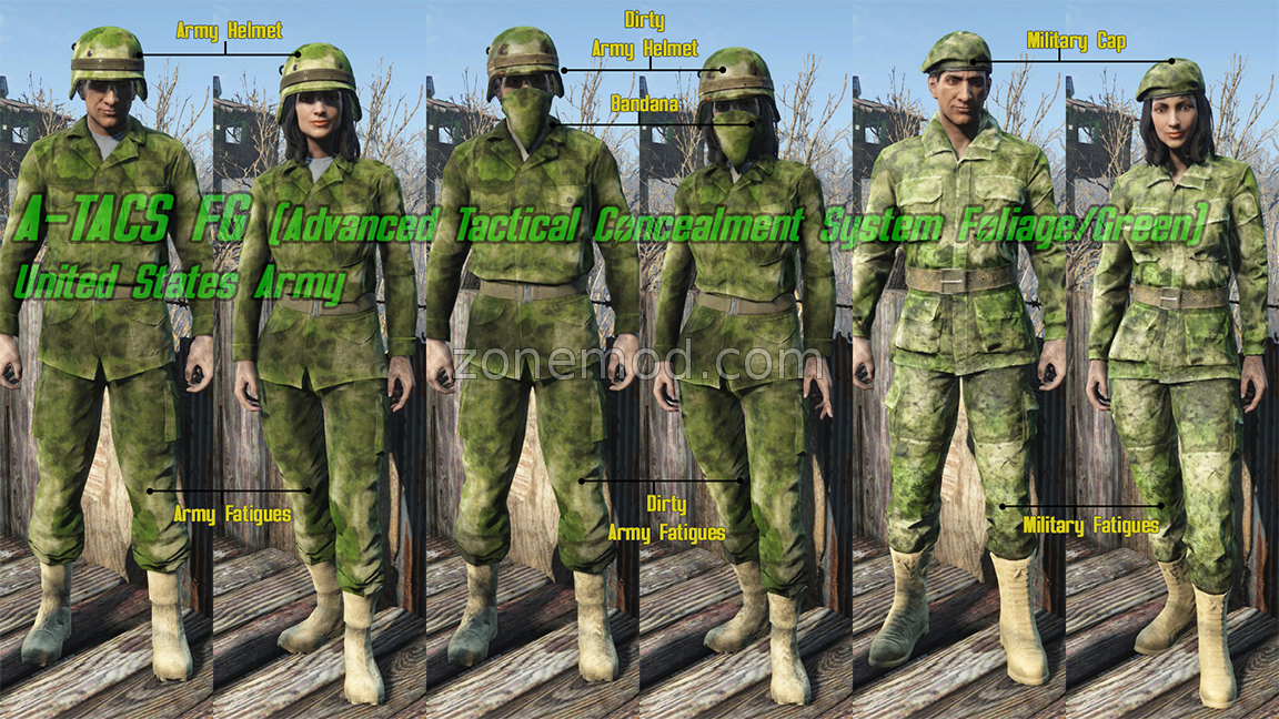 Большая коллекция военных униформ