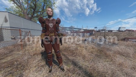 Женская красная боевая броня