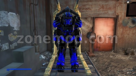 Силовая Броня Т60 Синее Пламя