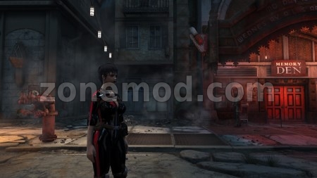 Женский черный латексный костюм