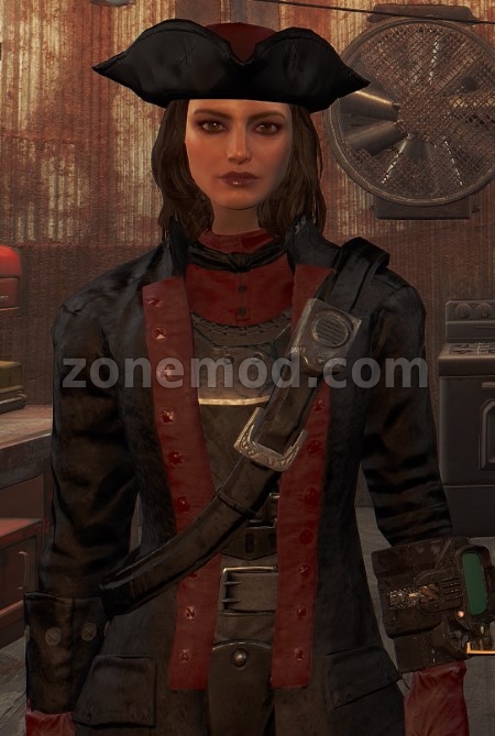 Черно-красный адмиральский костюм