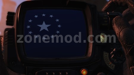 Задний Фон для Пип-боя Американский Флаг 2077