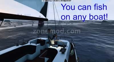 Мод рыбалки - можете рыбачить везде