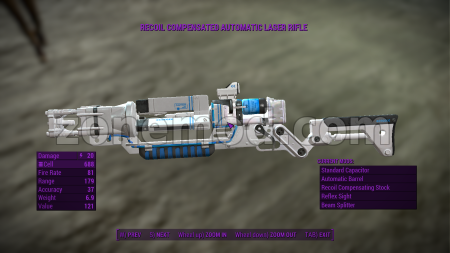 Бело-синие Снаряды Лазерного Оружия