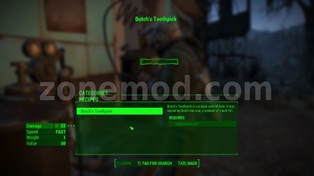 Нож Зубочистка