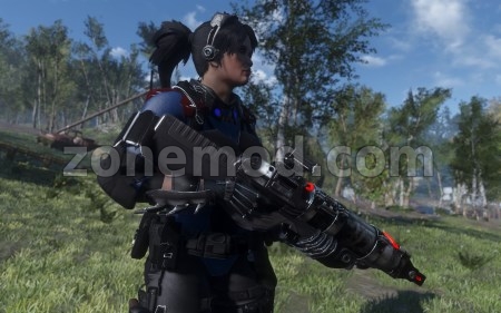 Черная Футуристическая Винтовка