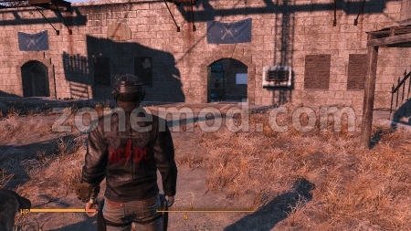 Мужская кожаная куртка AC/DC