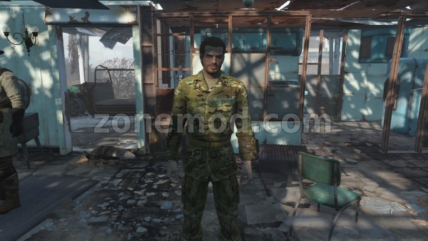 Современный военный камуфляжный костюм