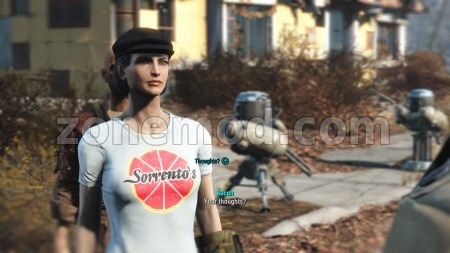 Футболка курьера пиццерии Соренто