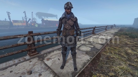 Черный мужской костюм моряка