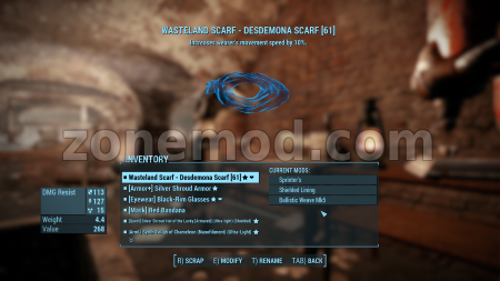 Улучшенный черный шарф