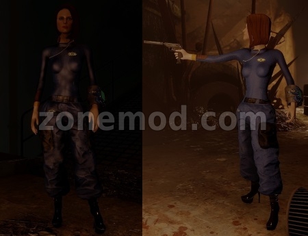 Черный комбинезон Волт-Тек